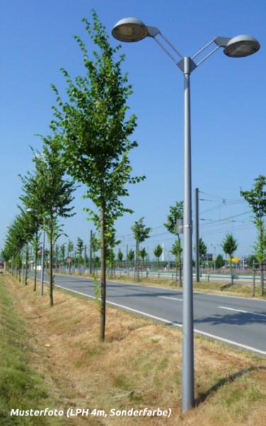 5m GFK Lichtmast - Zopf Ø 60 mm (konisch, glasfaserverstärkter Kunststoff)