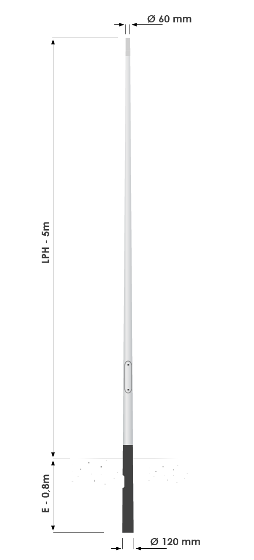 Aluminium Lichtmaste & Laternenmasten | MEGAMAST.de