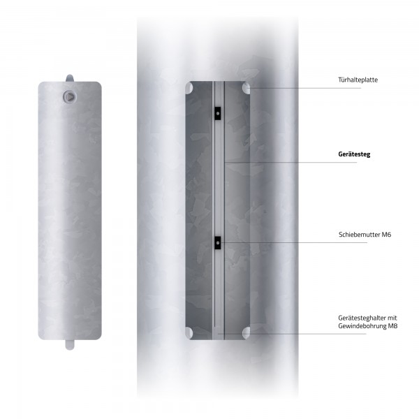 12m Flutlichtmast, verstärkt, Zopf 108 mm, konisch (Windzone 4)