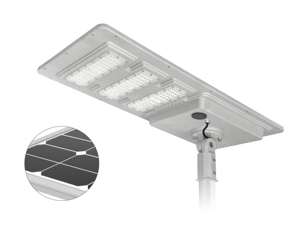 ESL-26pro HYBRID - Solar LED Mastleuchte + 230 V Netzanschluss
