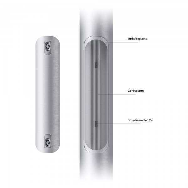 6m Alu-Kameramast - Zopf Ø 76 mm (konisch, Aluminium)